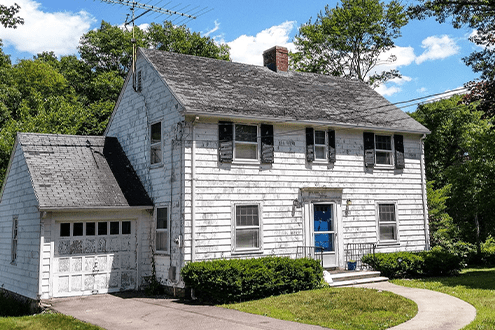White Older Home
